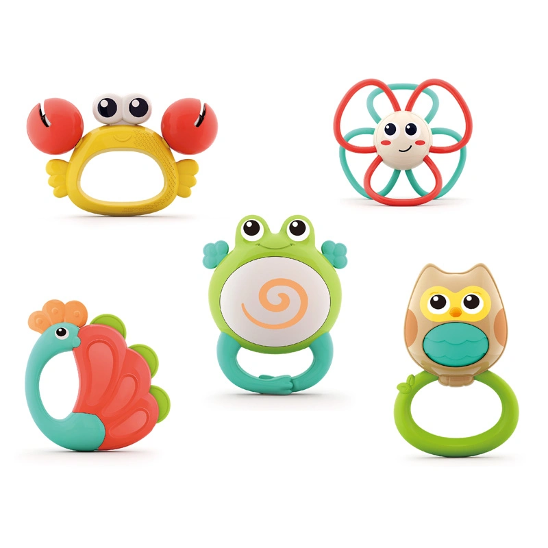 Hot Wholesale Educational Plastic Children Toy Gift High Chair Toys Baby Rattle Gadgets Handbell Musical Baby Products Toy for Kids Baby Toys