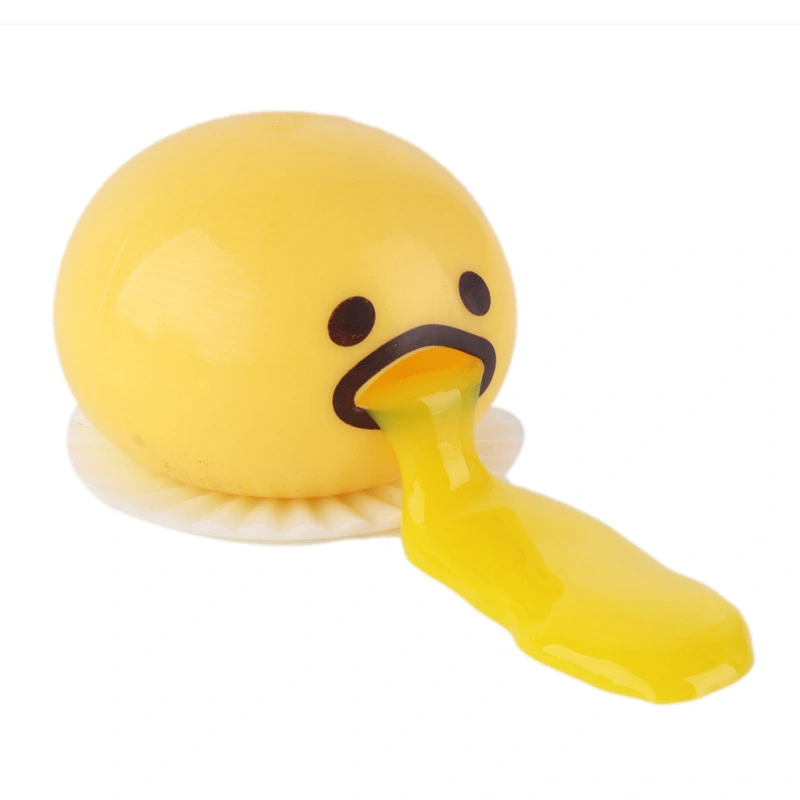 Halloween Wacky Toy Nausea Yolk Brother Vomiting Egg Huang Jun Lazy Egg Custard Vomiting Ball Reduce Pressure Funny Toys Gifts