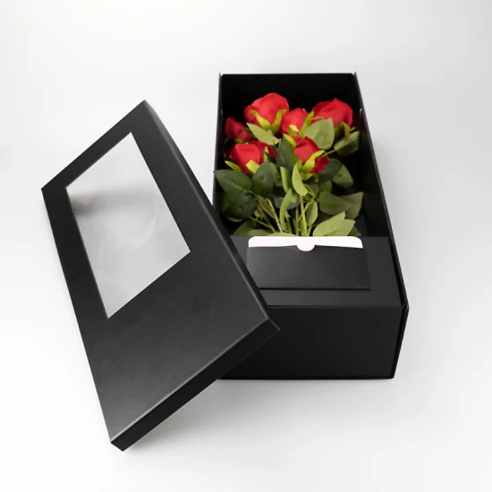 卸売 2022 新しいアイデア造花バレンタインデーギフトボックスセット永遠の「ハッピーバレンタインデー」プリザーブドローズギフト卸売