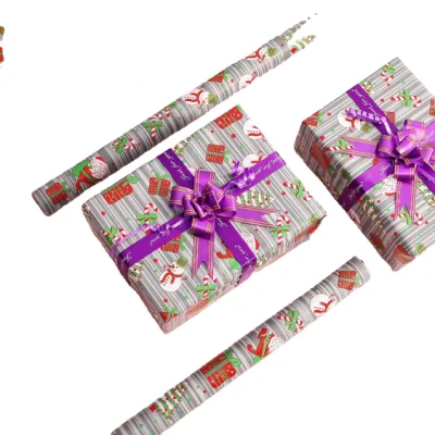 クリスマス包装紙ロール クラフト包装紙 クラフト包装紙 フェスティバル包装紙