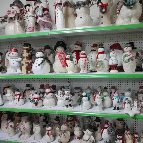 工場 OEM カスタム クリスマス装飾品樹脂工芸品 LED ライト クリスマス雪だるま装飾ポリレジン雪だるまギフト中国の雪だるま工芸品メーカー